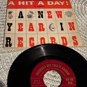 A HIT A DAY A New Year in Records 45 RPM RECORD Columbia Records